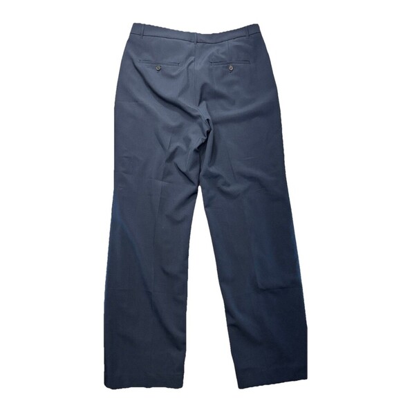 Banana Republic Dress Pants Womens 12 Sculpted Stretch Straight Navy high Rise - Picture 2 of 7